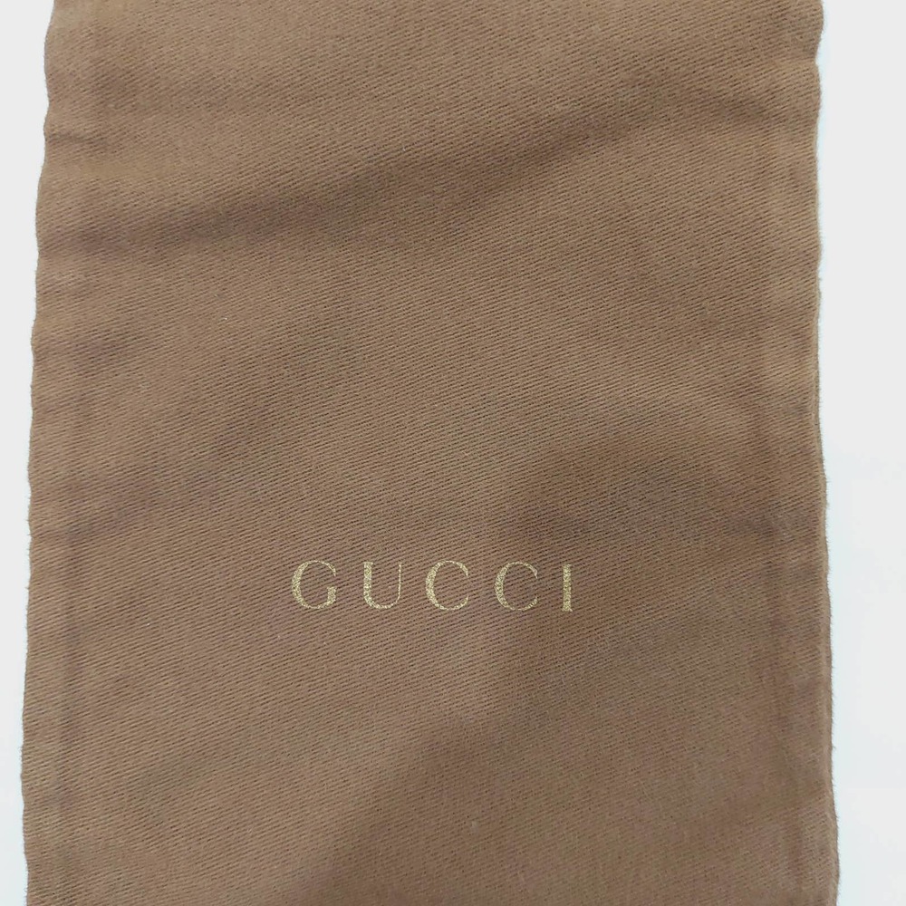 Gucci Solid Brown Storage Draw String Cotton Hand… - image 6